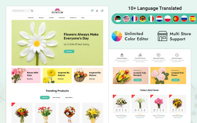 Sunium - Hediyeler, Çiçekler ve Dekor Prestashop Duyarlı Teması