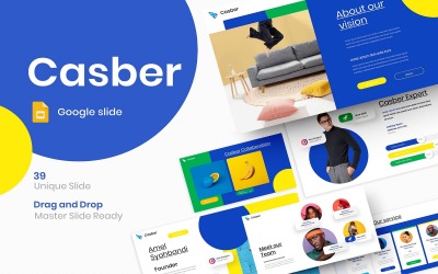 Casper — biznesowy szablon prezentacji Google