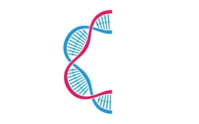 DNA Vector Logo Design Template Modern Medical V17