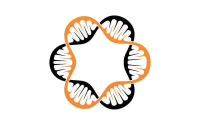 DNA Vector Logo Design Template Modern Medical V36