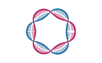 DNA Vector Logo Design Template Modern Medical V39