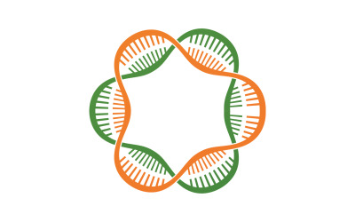 DNA Vector Logo Design Template Modern Medical V40