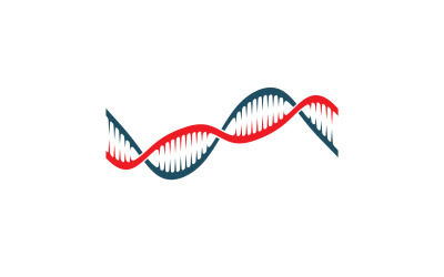 Modello di progettazione del logo vettoriale del DNA Medical moderno V14