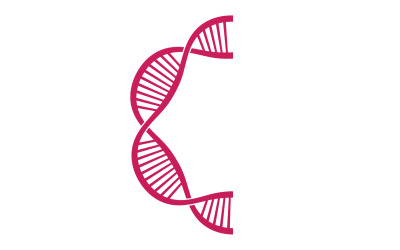 Modello di progettazione del logo vettoriale del DNA Medical moderno V29