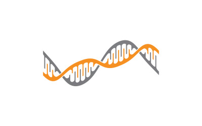 Modelo de Design de Logotipo de Vetor de DNA Modern Medical V4