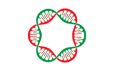 Plantilla de diseño de logotipo vectorial de ADN Modern Medical V34