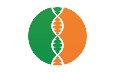 Plantilla de diseño de logotipo vectorial de ADN Modern Medical V54