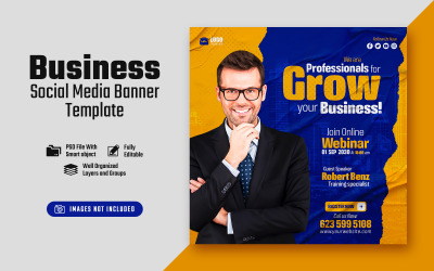 Grow Your Business Social Media Banner Template