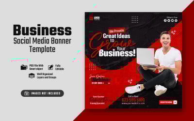 Grow Your Business Social Media Post Template
