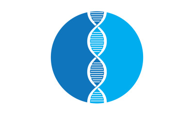 Modello di progettazione del logo vettoriale del DNA Medical moderno V56
