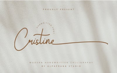 Кристина - рукописный шрифт