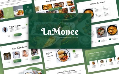 LaMonee - Кулінарний багатоцільовий шаблон PowerPoint