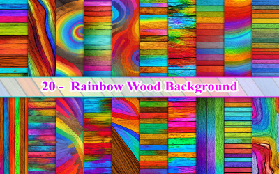 Sfondo di legno arcobaleno, sfondo di legno colorato