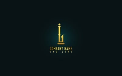 Дизайн логотипу розкіш L лист