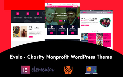 Evelo – Gyermekjótékonysági Nonprofit WordPress téma