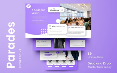 Felvonulások – Üzleti PowerPoint sablon