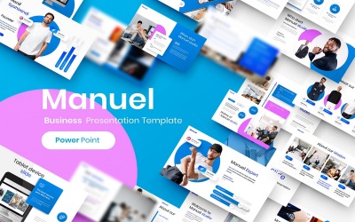 Manuel – Modelo de PowerPoint de Negócios
