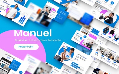 Manuel – Üzleti PowerPoint sablon