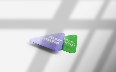 Triángulo Sticker Mockup Vol 05