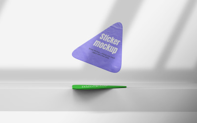 Triángulo Sticker Mockup Vol 20