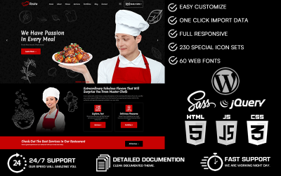 Resta - Restoran WordPress Teması