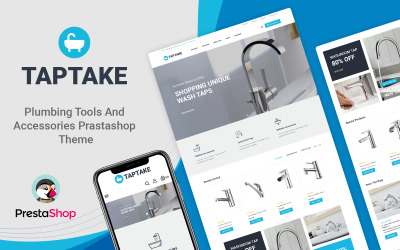 TapTake – szaniter-, vízvezeték- és fürdőszobai kiegészítők boltja, PrestaShop téma
