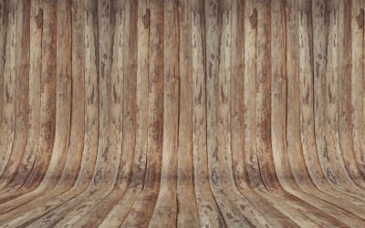 Curved Grunge Wood Parquet background .