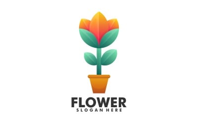 Flower Gradient Colorful Logo Style 1