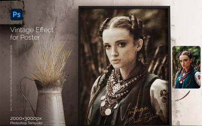 Poster için Vintage Etkisi