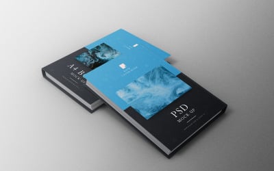 A4 Book Mockup PSD Template Vol 53