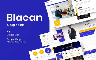 Blacan - Plantilla de diapositiva de Google de negocios