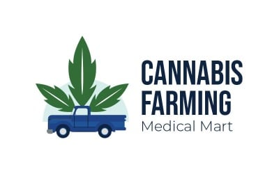 Cannabis Medical Marijuana Healthcare Logo Template