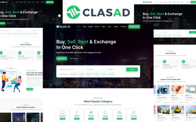 Clasad - Classified Ads and Listing HTML5 Template