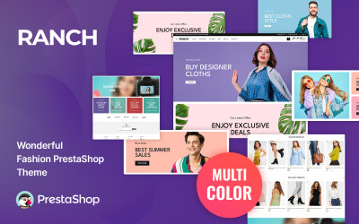 Шаблон PrestaShop для магазина современной моды Ranch