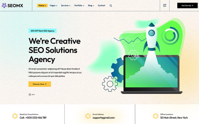 SeoMx - SEO och digital marknadsföring WordPress-tema