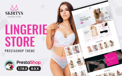Skirtys underkläder och vuxen PrestaShop-tema