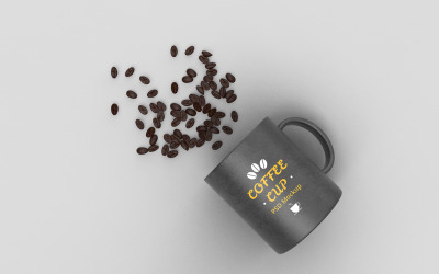 Tazza di caffè Mockup Modello PSD Vol 10