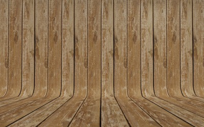 Curved Brown Grunge Wood Parquet background.