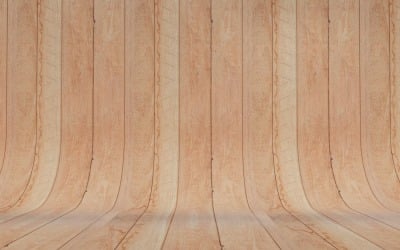 Curved brown Wood Parquet background.