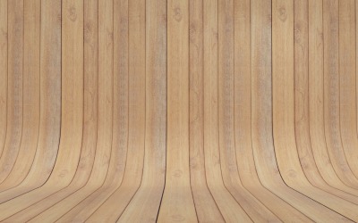 Curved Light Brown Wood Parquet background .