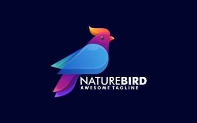 Nature Bird Gradient Colorful Logo Vol.2