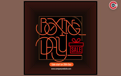 Boxing Day Sale Banner für Social Media Post Design Template - 00008