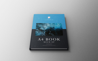A4 Book Mockup PSD Template Vol 04