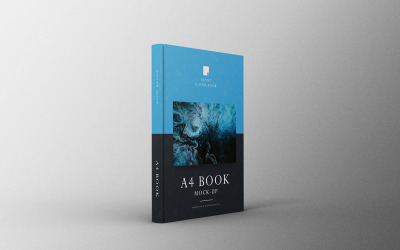 A4 Book Mockup PSD Template Vol 08