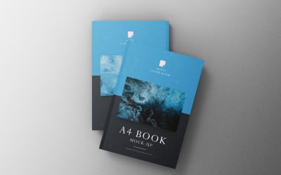 A4 Book Mockup PSD Template Vol 24