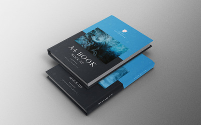 A4 Book Mockup PSD Template Vol 33
