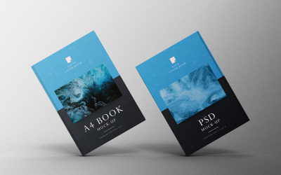 A4 Book Mockup PSD Template Vol 41
