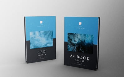 A4 Book Mockup PSD Template Vol 44