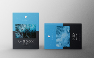 A4 Book Mockup PSD Template Vol 48