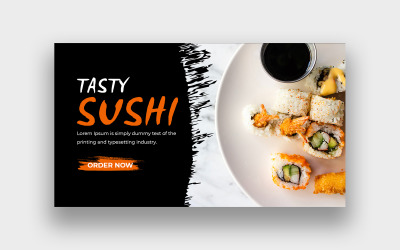 Élelmiszer-videó miniatűr sablon